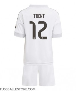 Günstige Real Madrid Alexander-Arnold #12 Heimtrikotsatz Kinder 2025-26 Kurzarm (+ Kurze Hosen)